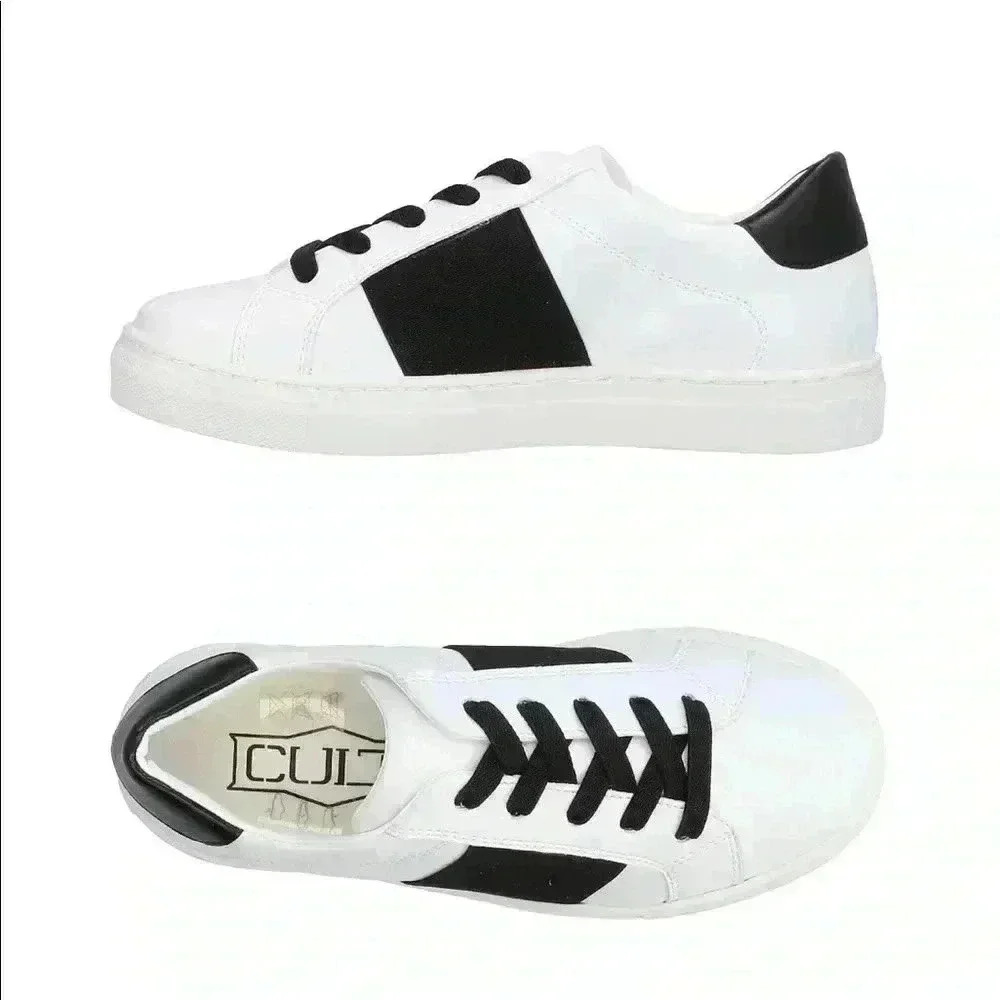 CULT White & Black Sneakers 39 US 8.5